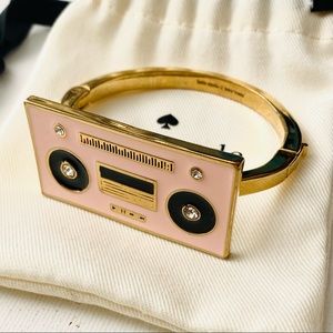Pink Kate Spade Jazz Things Up Boom Box Bangle Bracelet